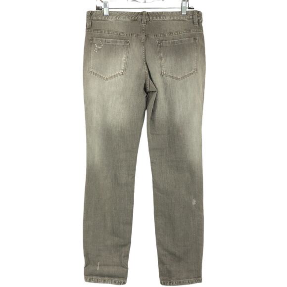 Free People Womens Size W30 Jeans Ripped Distressed Straight Leg Denim Grey - Picture 5 of 13